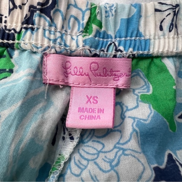 Lilly Pulitzer Floral Pajama Lounge Cotton Pants Sz XS - Picture 5 of 7